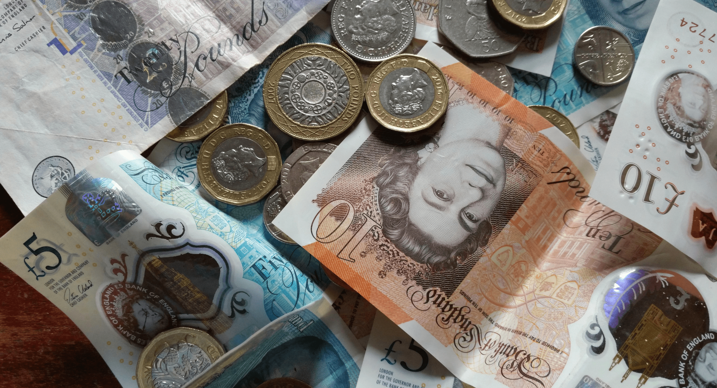 A photo of cash to depict savings in cash isa