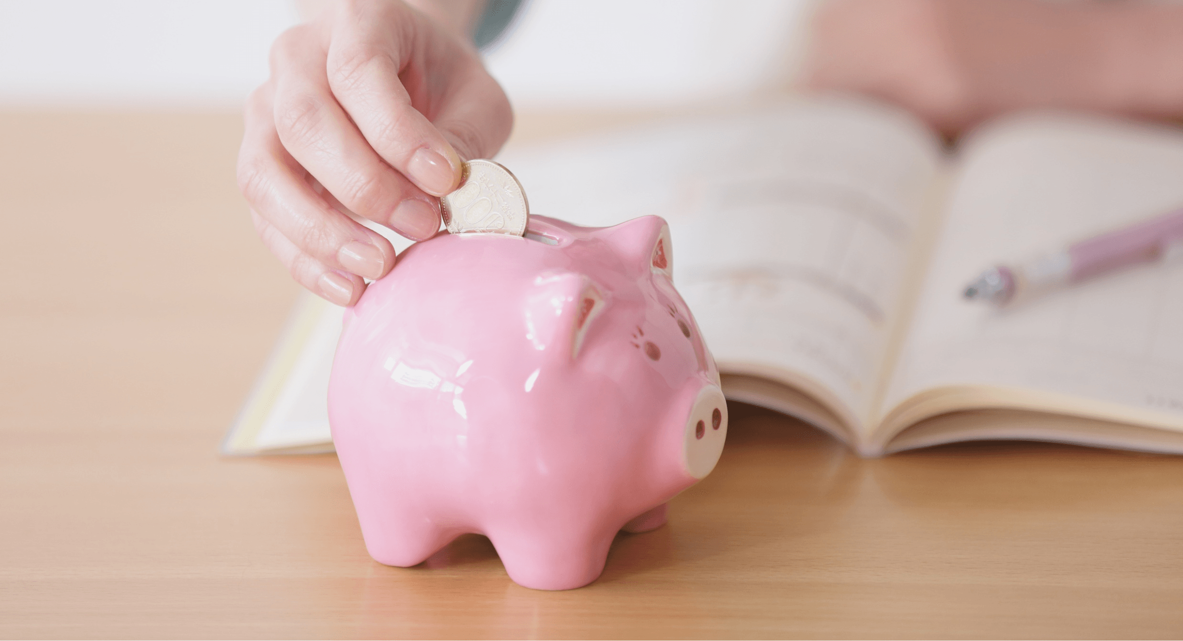 Person saving into Child Trust Fund account depicted with a piggy bank