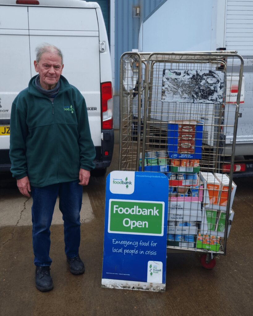 The Trussell Trust food bank donation in January 2026 in liue of Christmas Cards - a photo of the food donated
