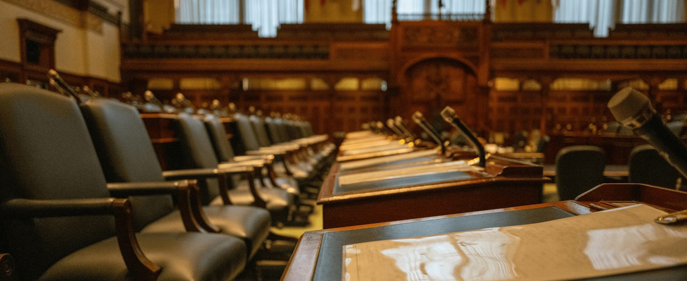 The house of lords interior where meetings are held discussing pension and IHT rules