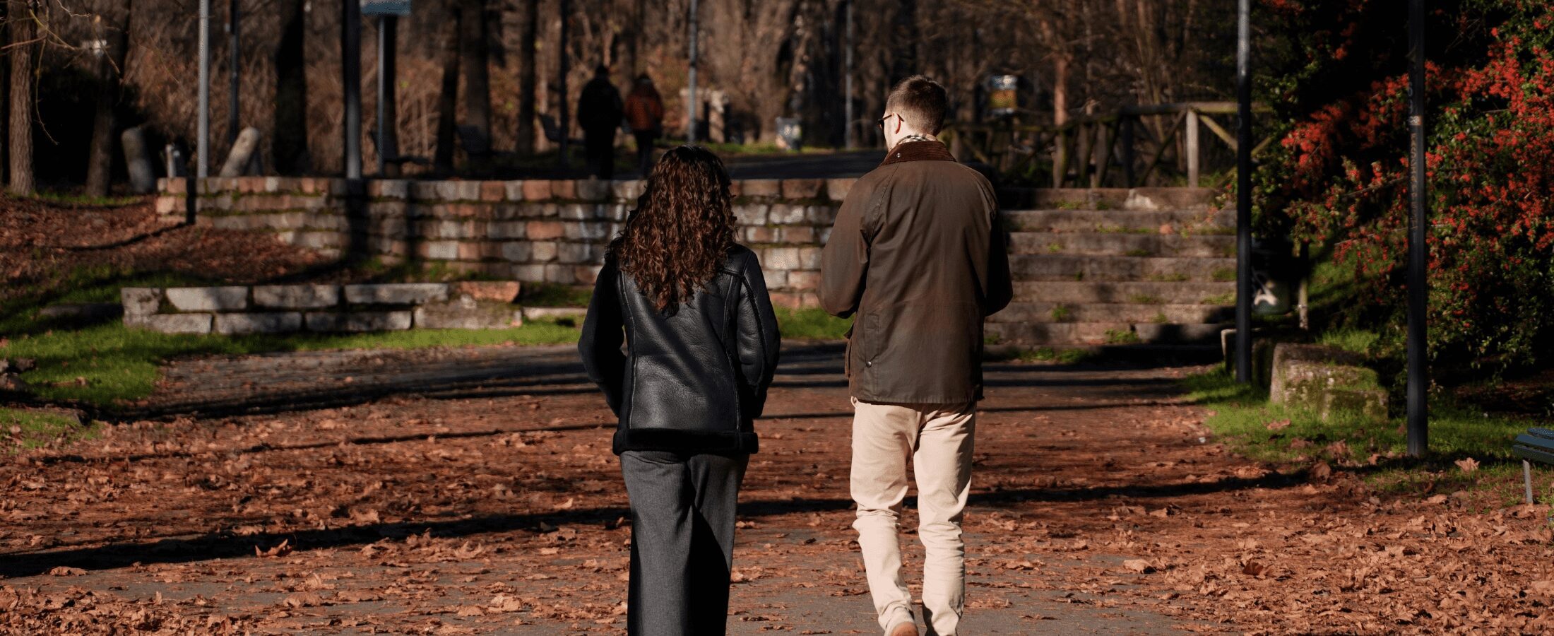 a couple walking used for mid-lifers retirement crisis blog